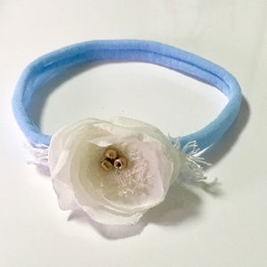 Chiffon Floral Nylon Headband Newborn